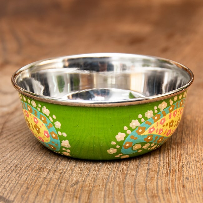 エルブジ スペイン風 変形皿 28cm 11枚 Imperfect products!Green Paisley Kashmir Paint Saucer