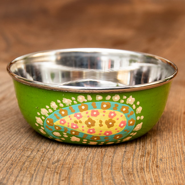 Imperfect products！Green Paisley Kashmir Paint Saucer