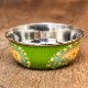 Imperfect products！Green Paisley Kashmir Paint Saucer