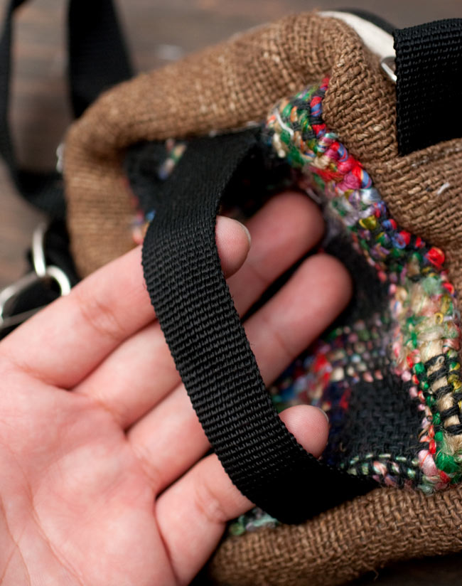 Hemp mini shoulder bag