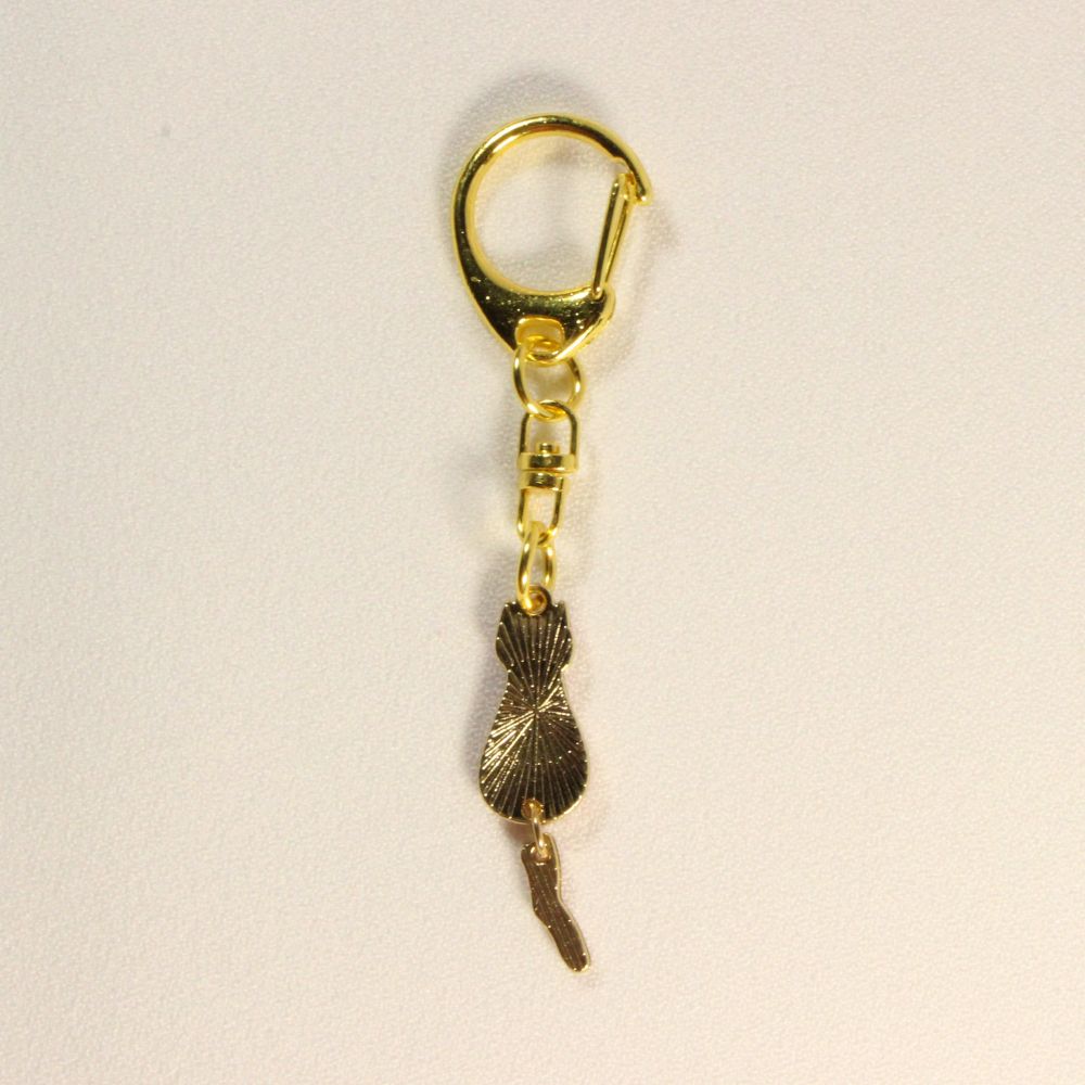 Silver Tabby Cat Keychains