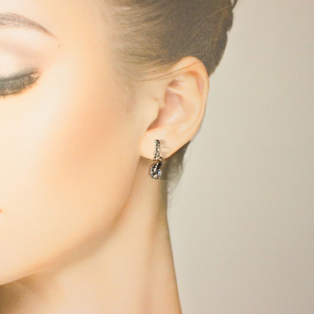 Swan Lake Clip-on Earrings　