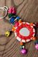 India mirror work key ring～ラージャスターン可愛いミラーと鈴のキーホルダー～