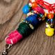 India mirror work key ring～ラージャスターン可愛いミラーと鈴のキーホルダー～