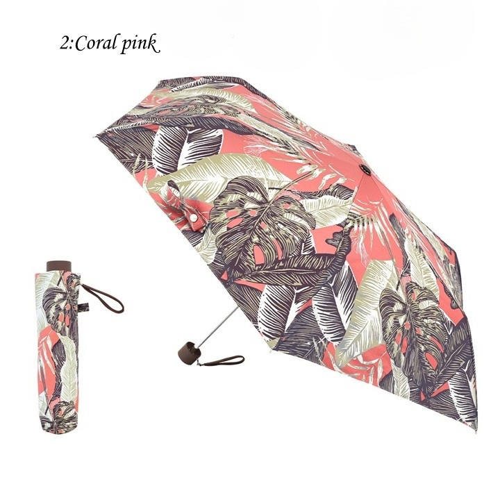 Hawaiian-style print Folding Umbrellas for both sunny and rainy days