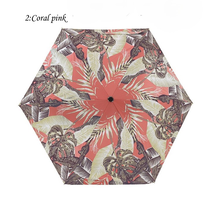 Hawaiian-style print Folding Umbrellas for both sunny and rainy days