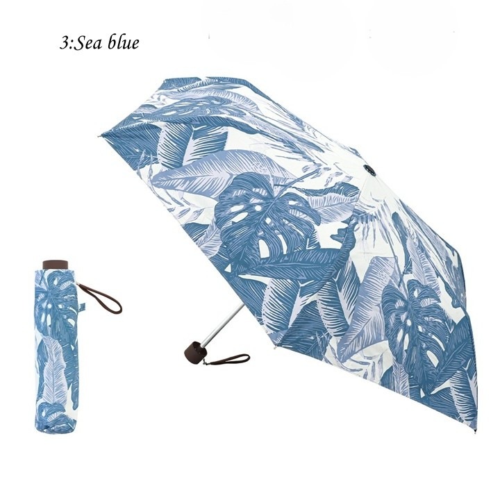 Hawaiian-style print Folding Umbrellas for both sunny and rainy days