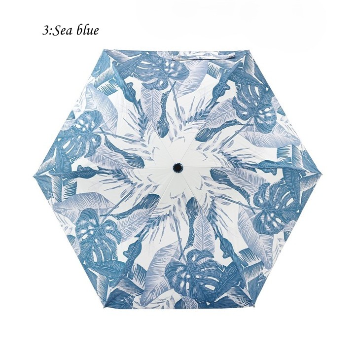 Hawaiian-style print Folding Umbrellas for both sunny and rainy days