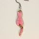 Cats Earrings with a dangling tail