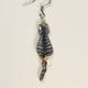 Cats Earrings with a dangling tail