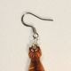Cats Earrings with a dangling tail