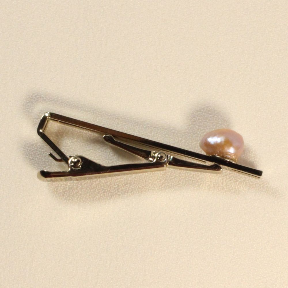 Freshwater Pearl Tie Clips