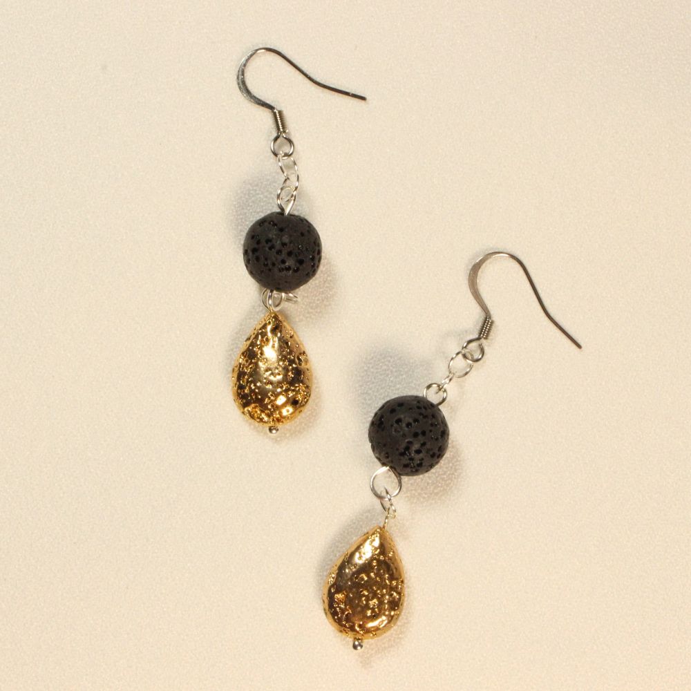 Lava Earrings for pierced ears