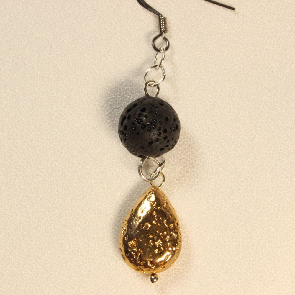 Lava Earrings for pierced ears
