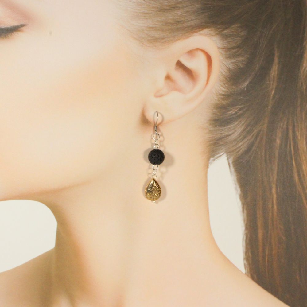 Lava Earrings for pierced ears