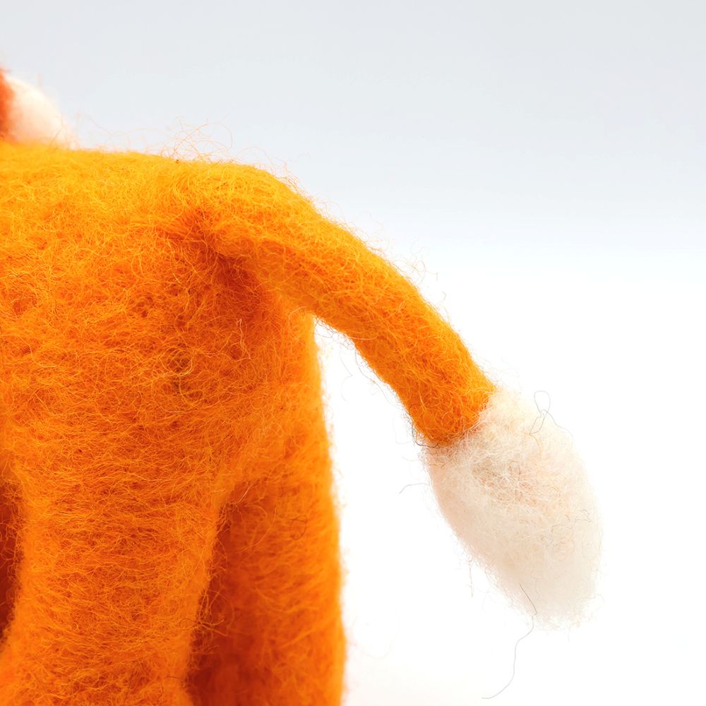 Nepal Wool Felt Animal Ornament - Lion