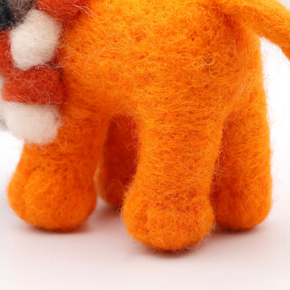 Nepal Wool Felt Animal Ornament - Lion