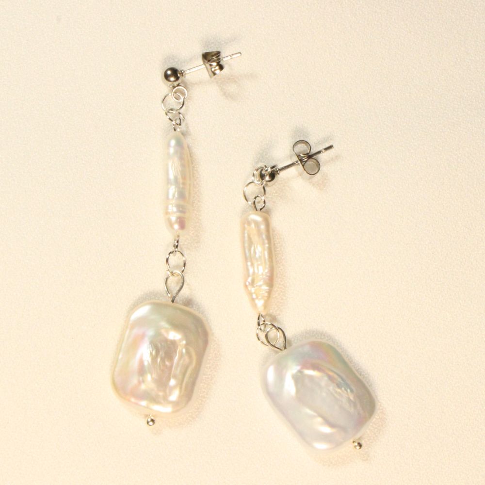 Freshwater Pearl Earrings for pierced ears
