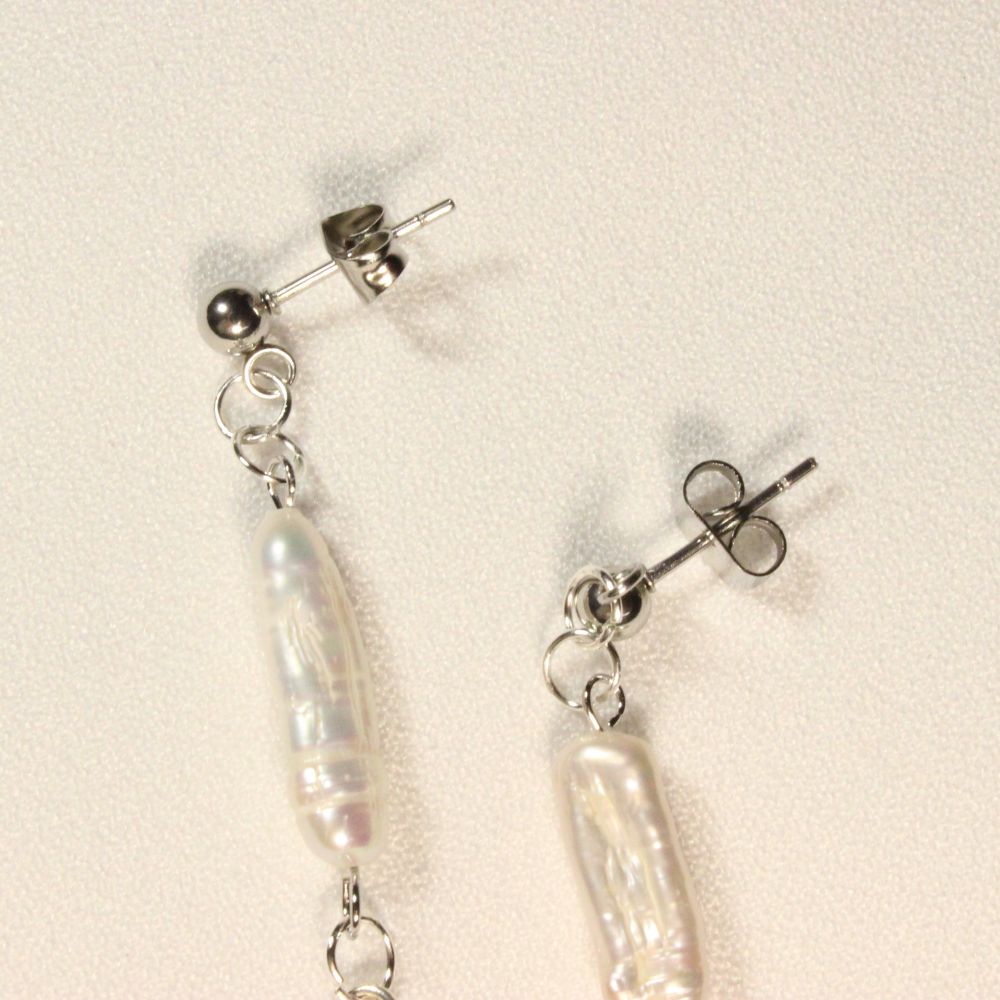 Freshwater Pearl Earrings for pierced ears