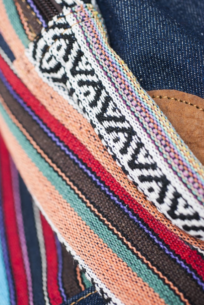 ネパールゲリとデニムのバックパック