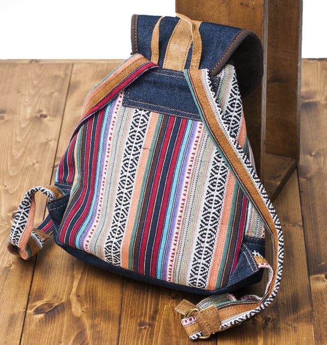 ネパールゲリとデニムのバックパック