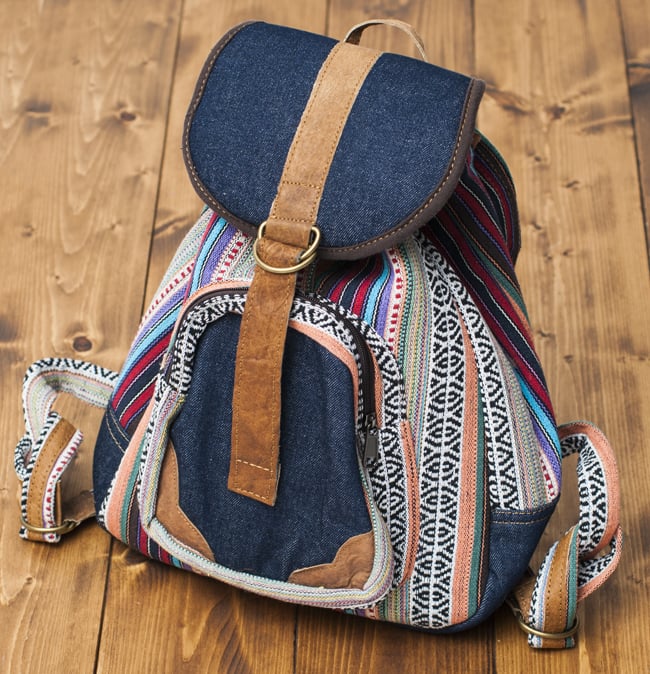 ネパールゲリとデニムのバックパック
