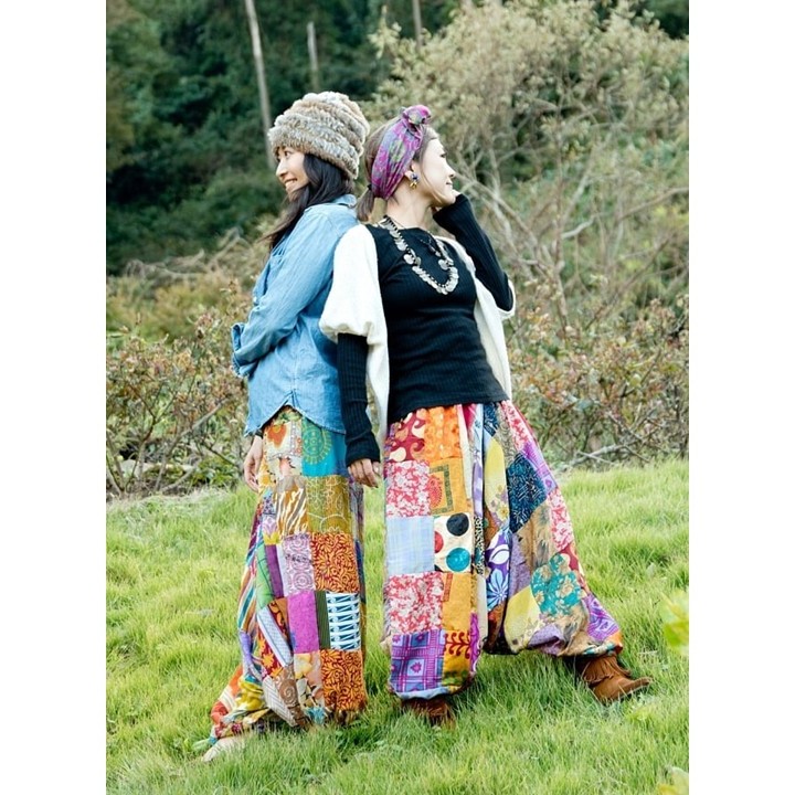 オールドサリーのパッチワークモモンガパンツ