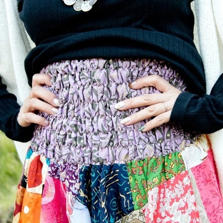 オールドサリーのパッチワークモモンガパンツ