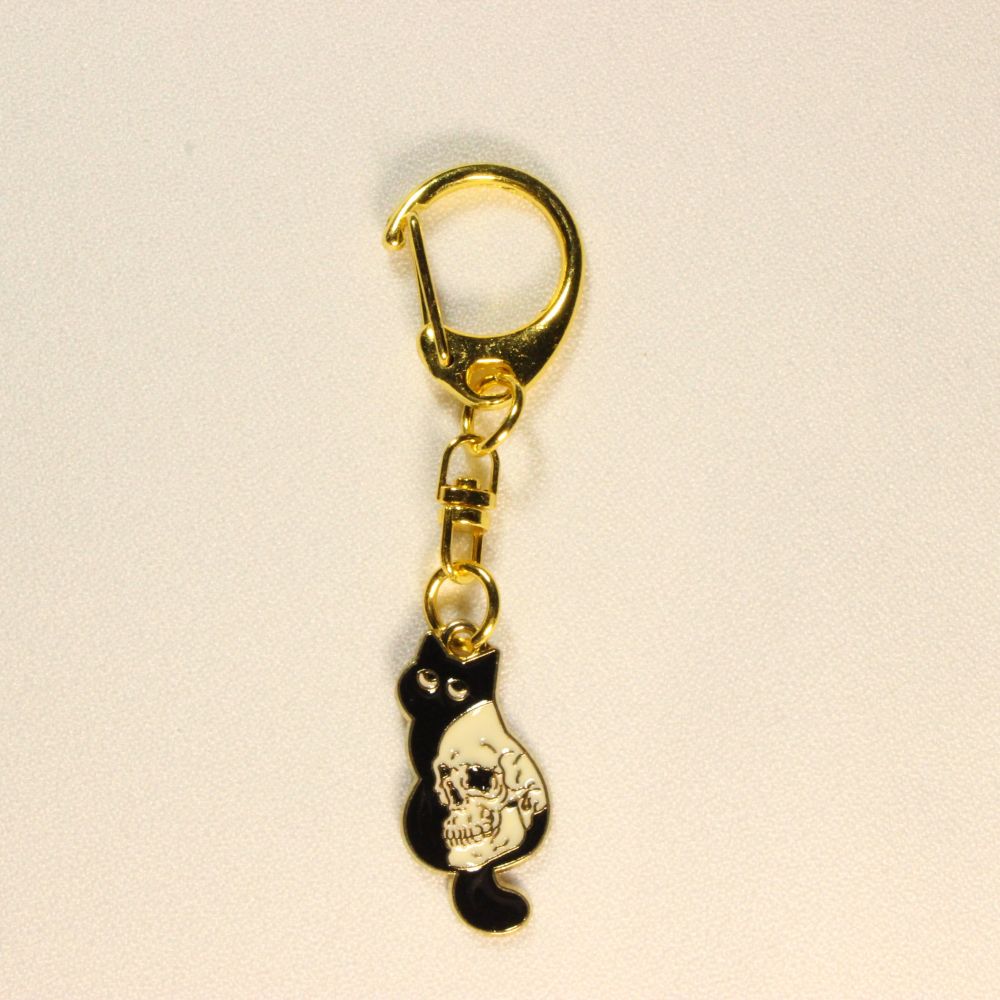 Gothic Cat Keychains