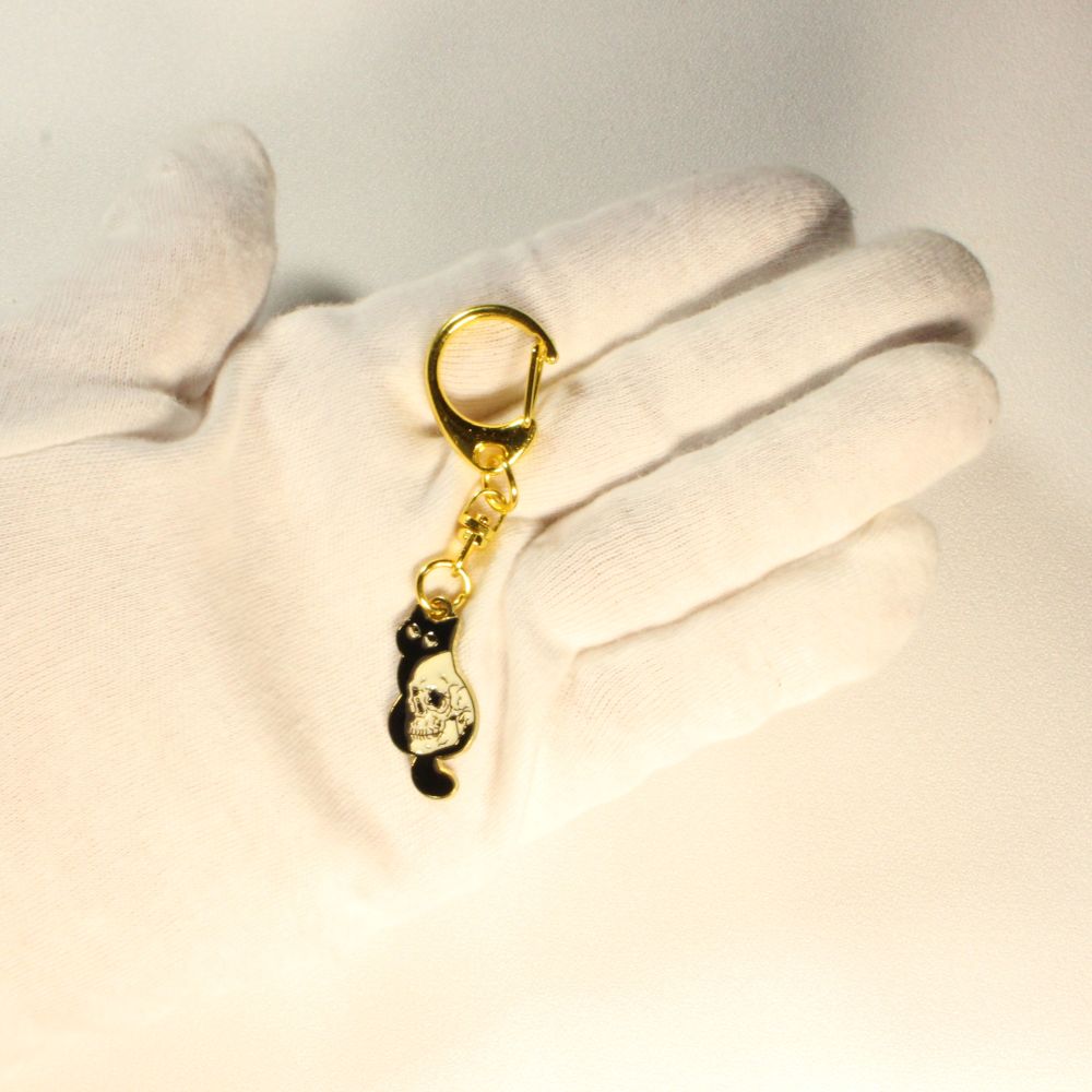 Gothic Cat Keychains