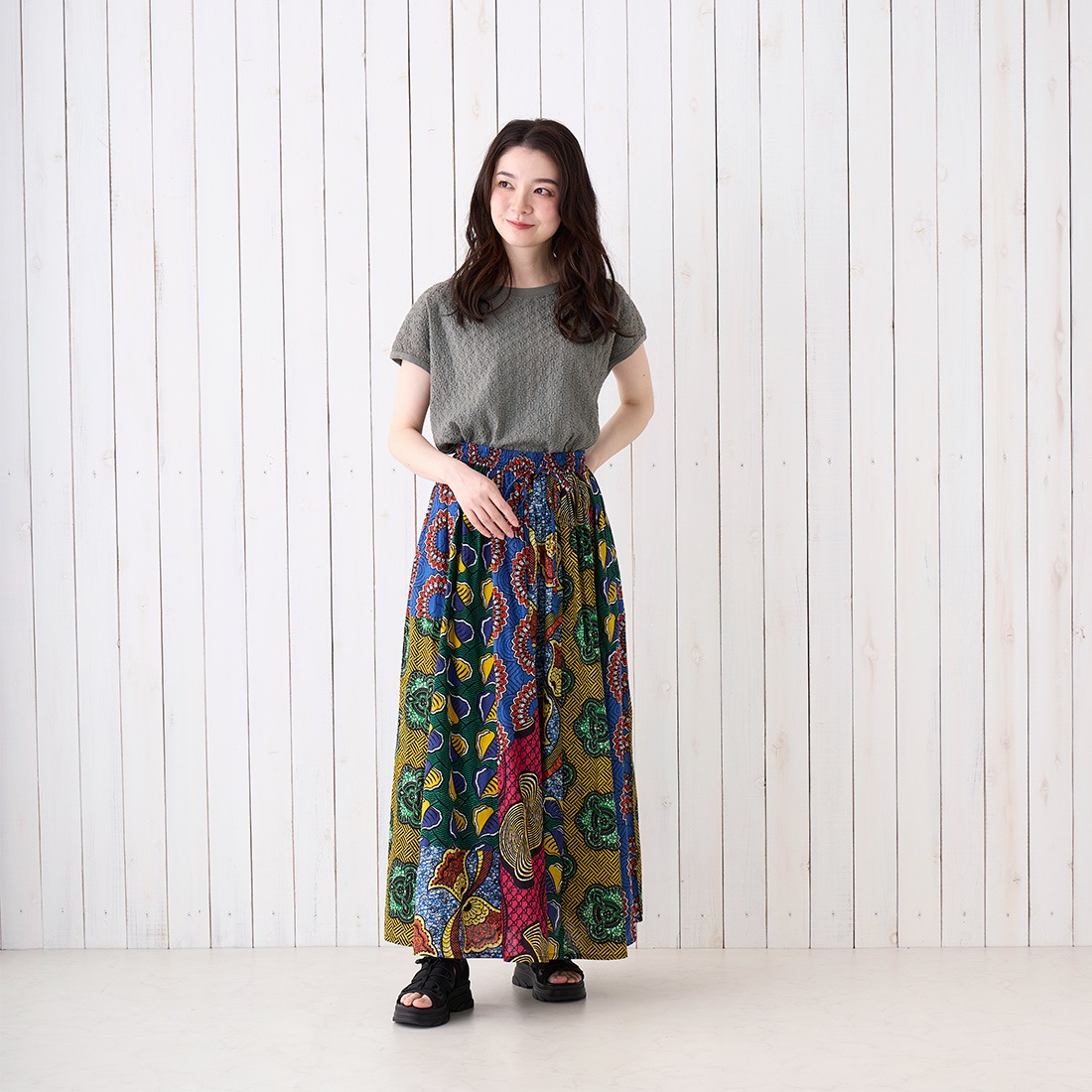 African print skirts