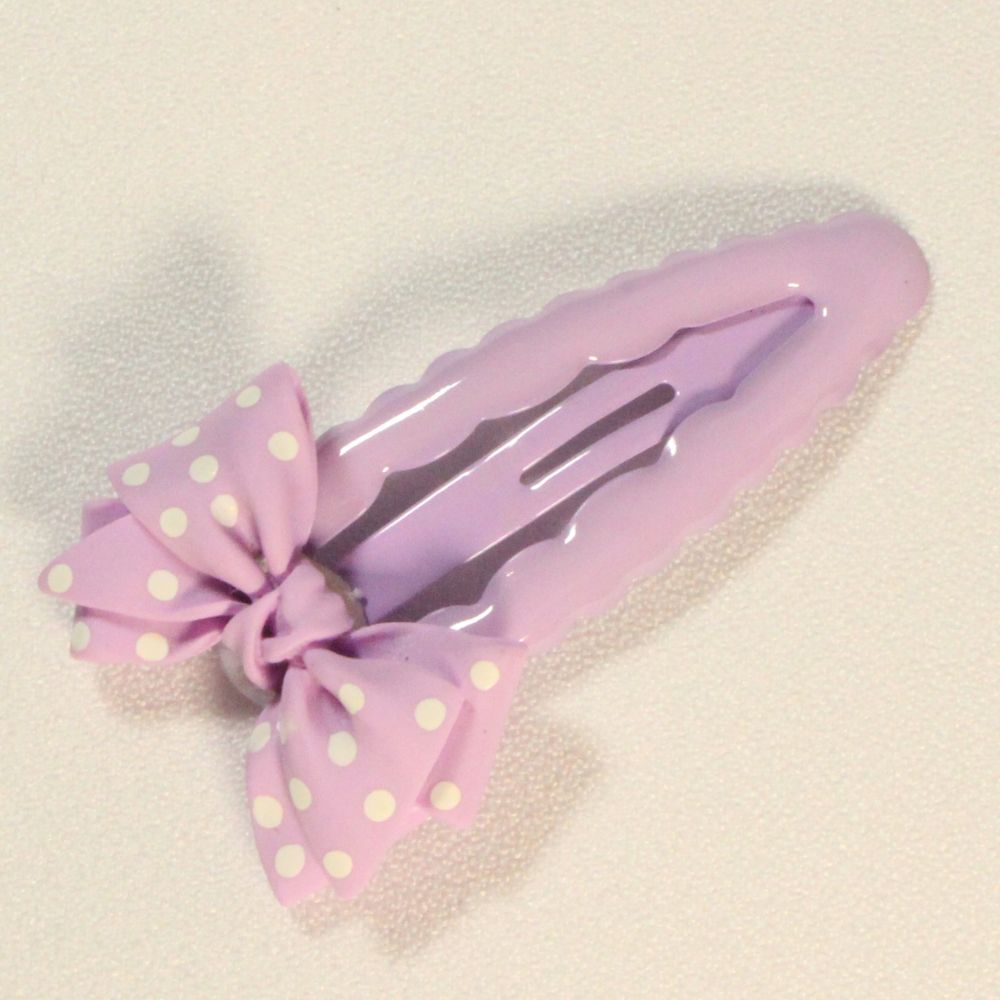 Bow Hair Clips - Lavender