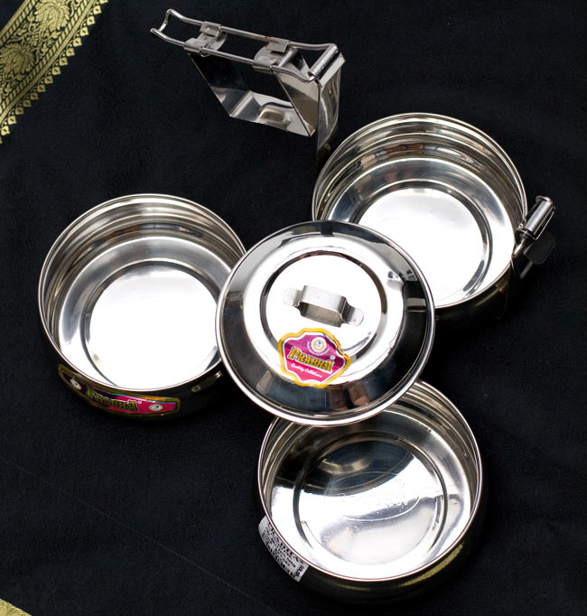 Indian lunch box 3段ベーグル型