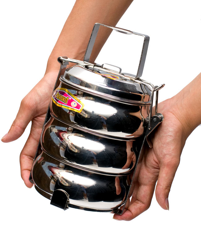 Indian lunch box 3段ベーグル型