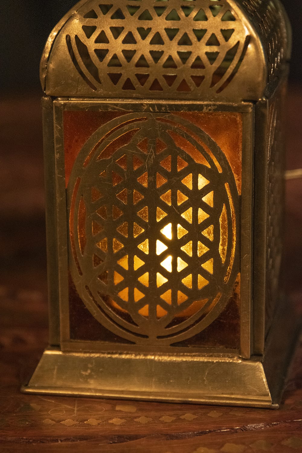 Moroccan style Openwork LED Candle Lantern