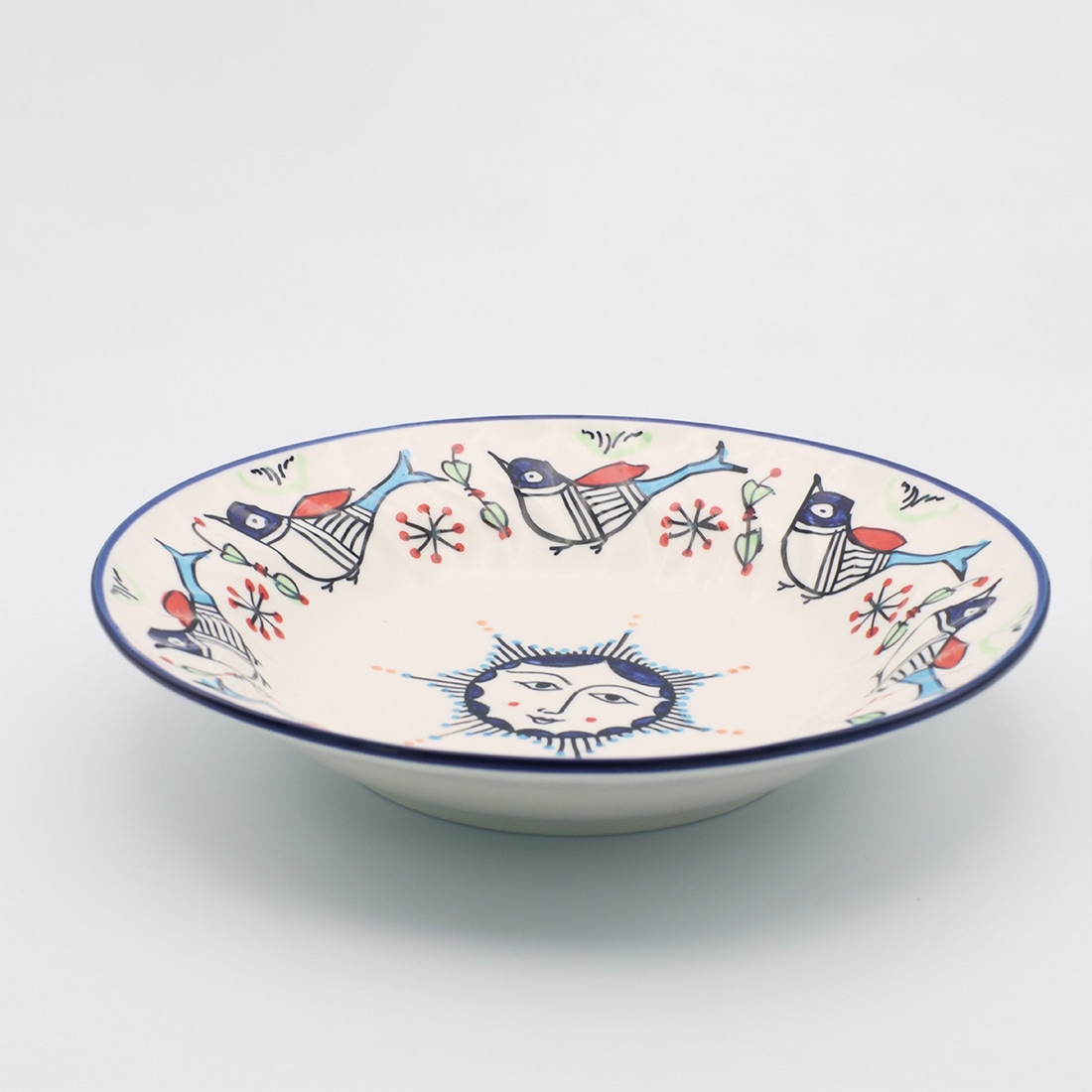 Yazd Plates - 18cm - sun & birds