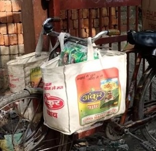 India Tiger tote bag using canvas 