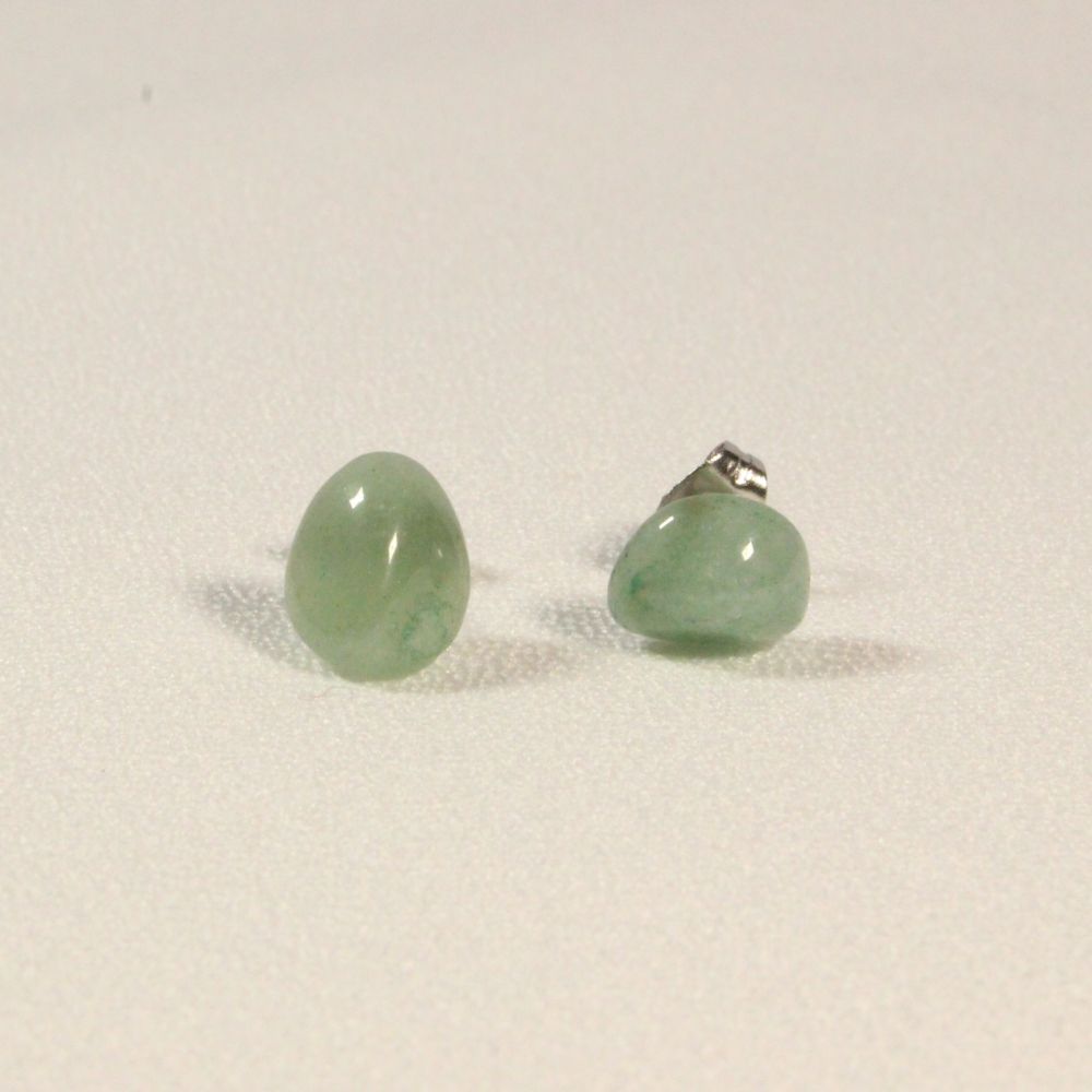 Green Aventurine Earrings for pierced ears