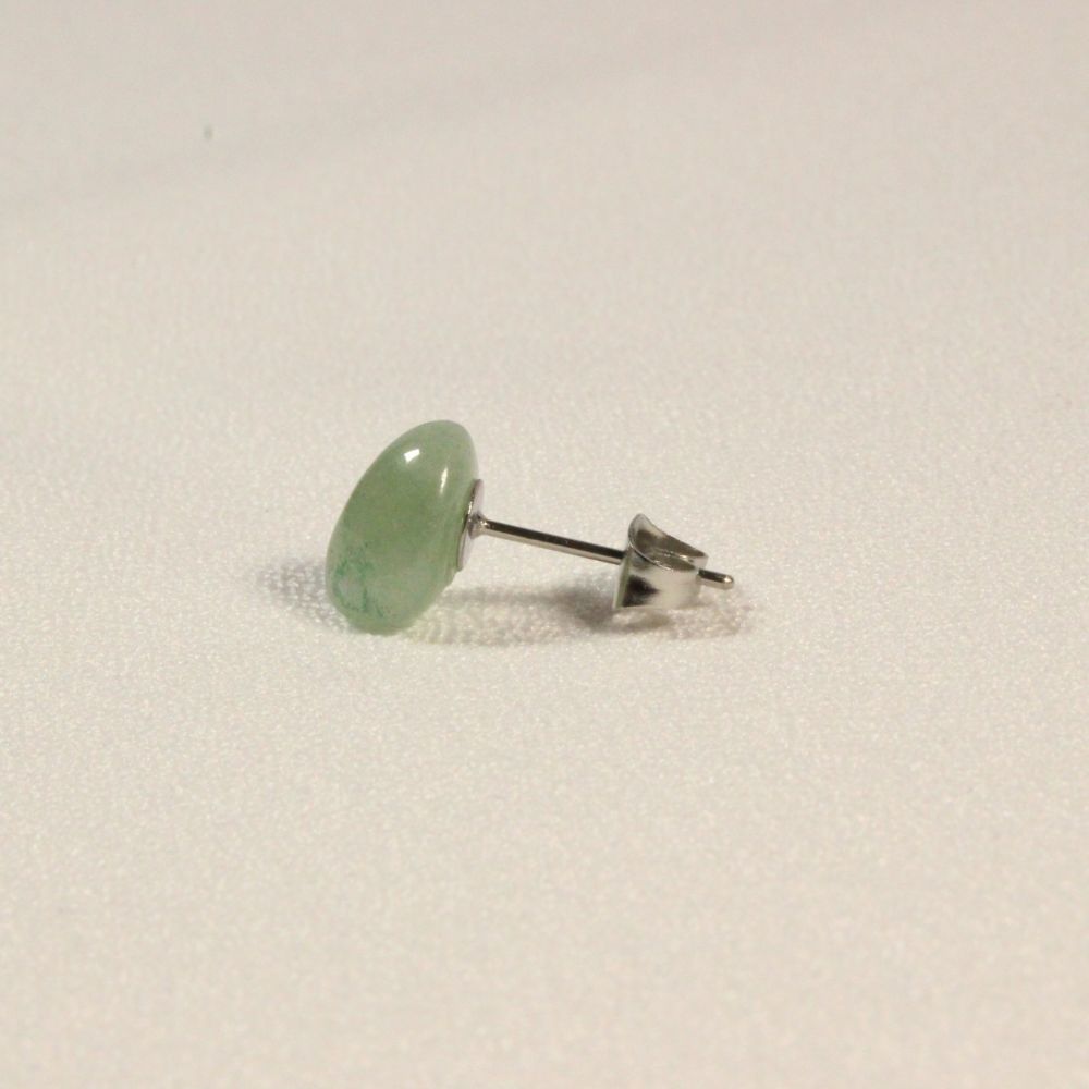 Green Aventurine Earrings for pierced ears