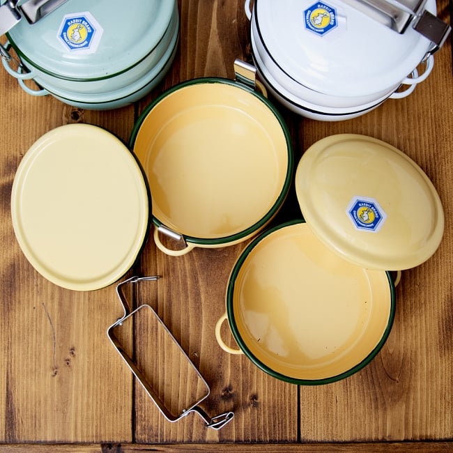 RABBIT BRAND Premium Enamel Suksan Food Carrier