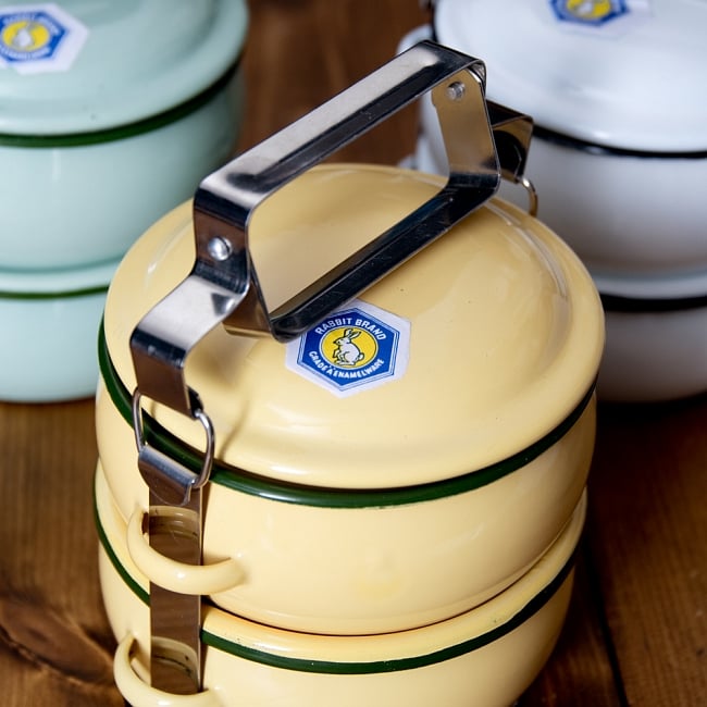 RABBIT BRAND Premium Enamel Suksan Food Carrier