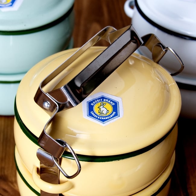 RABBIT BRAND Premium Enamel Suksan Food Carrier