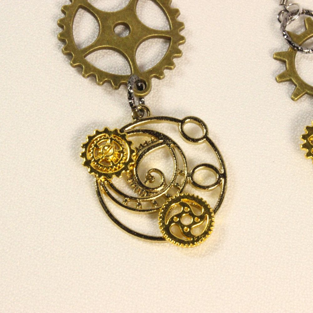 Steampunk Earrings for pierced ears