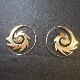 Indian Spiral Hoop Earrings for pierced ears
