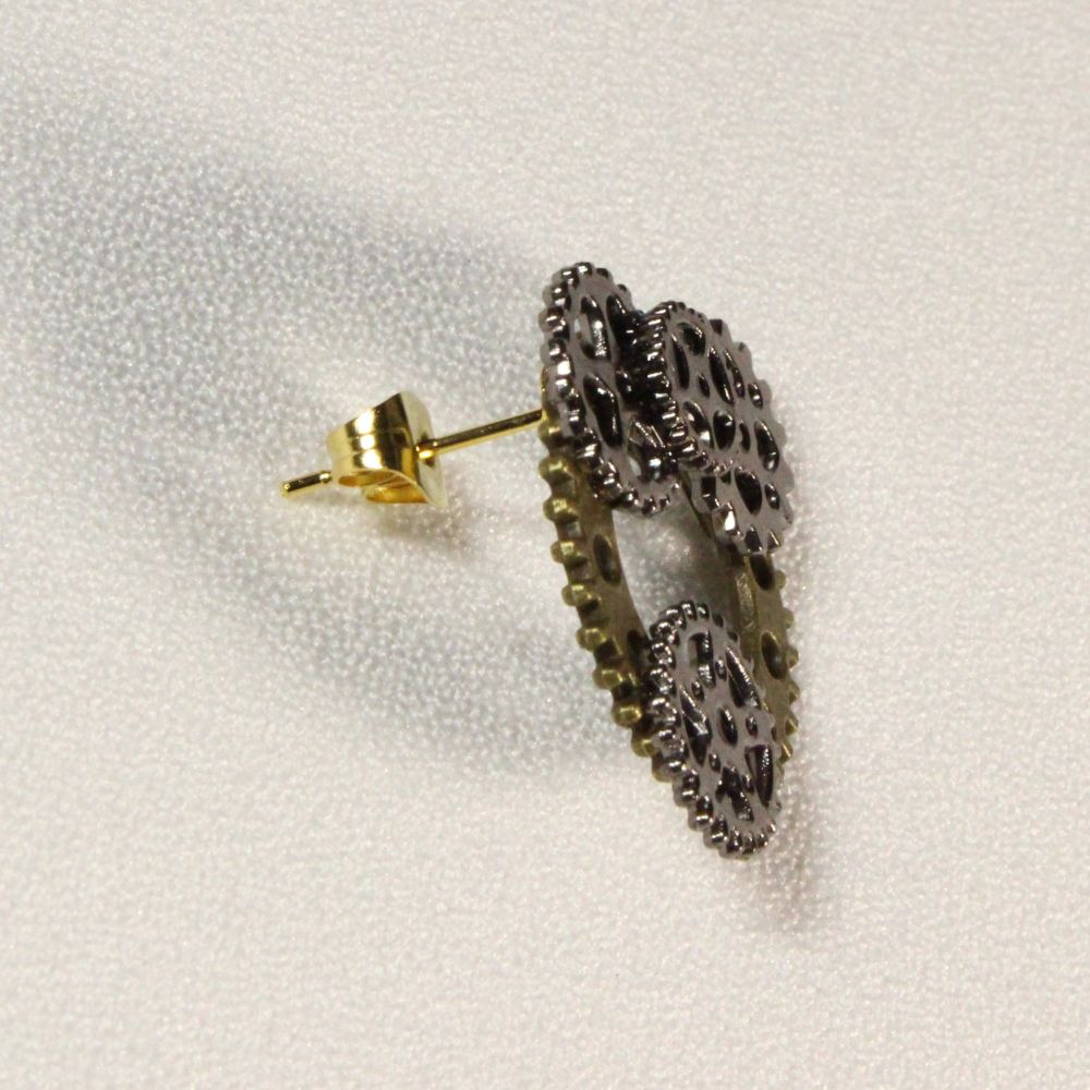 Steampunk Earrings for pierced ears