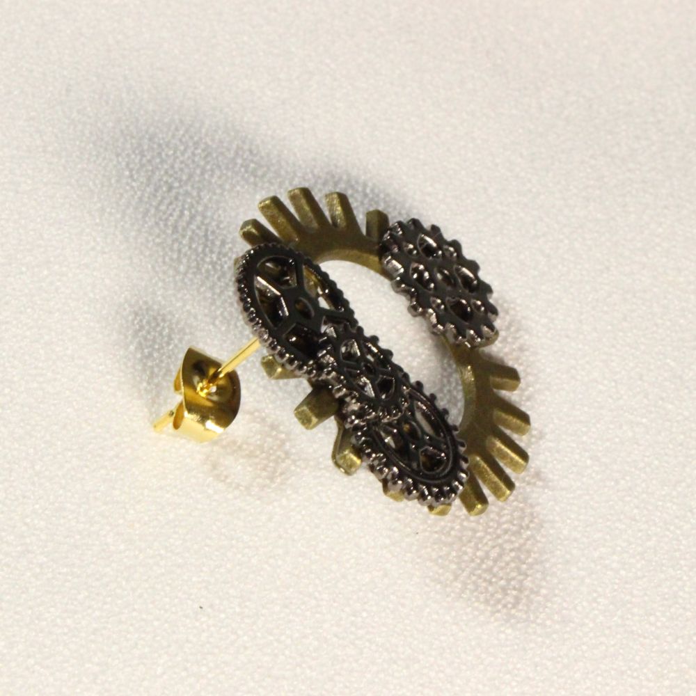 Steampunk Earrings for pierced ears