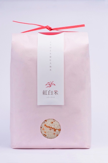 紅白米（赤米玄米と白米のブレンド米） 無農薬 5㎏ | こうのとり