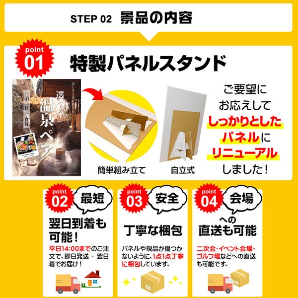 二次会 景品 ネスカフェ ゴールドブレンド バリスタ 【ハーゲンダッツ等の中から選べる豪華グルメ 景品7点セット】 目録 A3パネル付｜有効期限無し 結婚式 ビンゴ イベント おすすめ