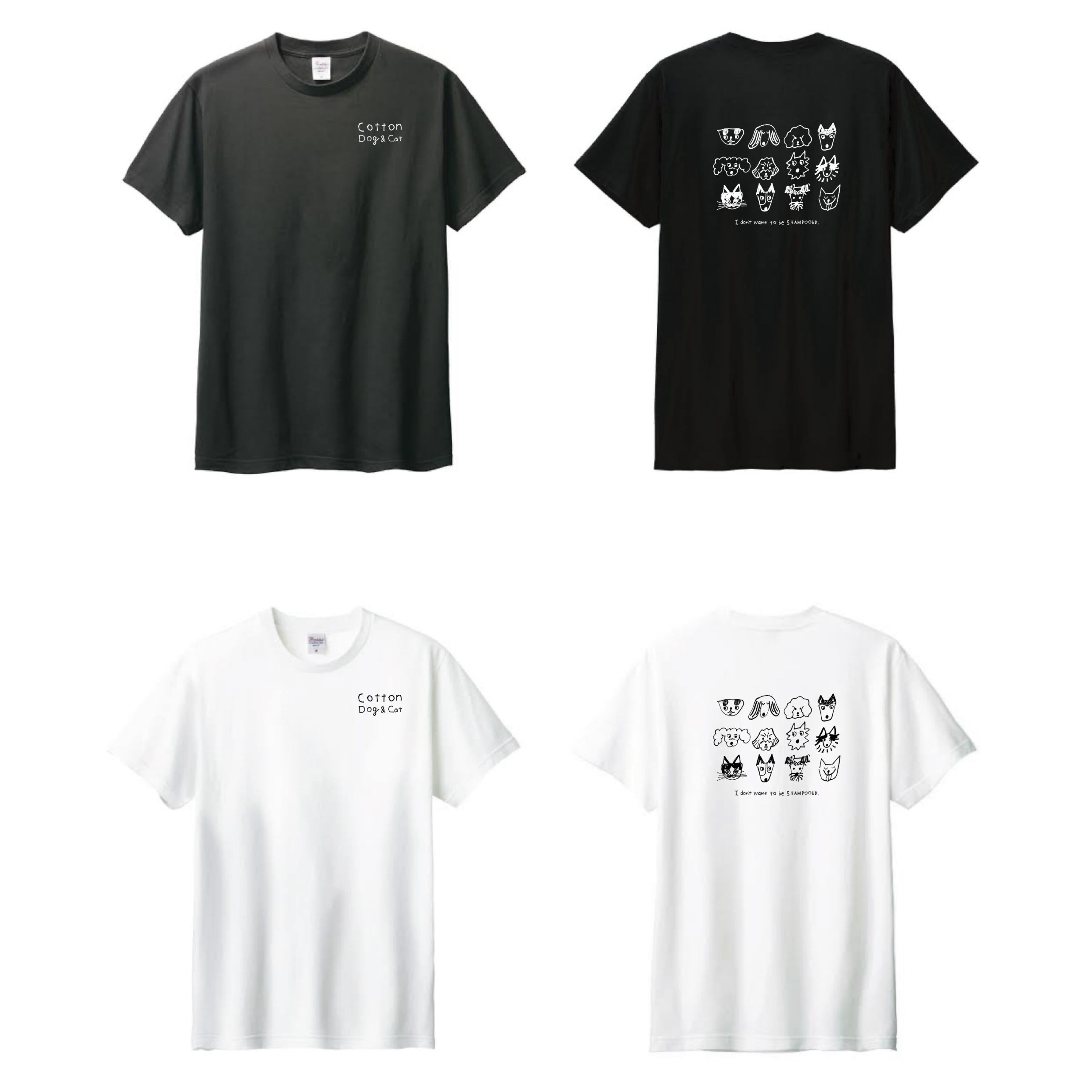 yamyam×CottonDog&Cat オリジナルチャリティーTシャツ | 製品 