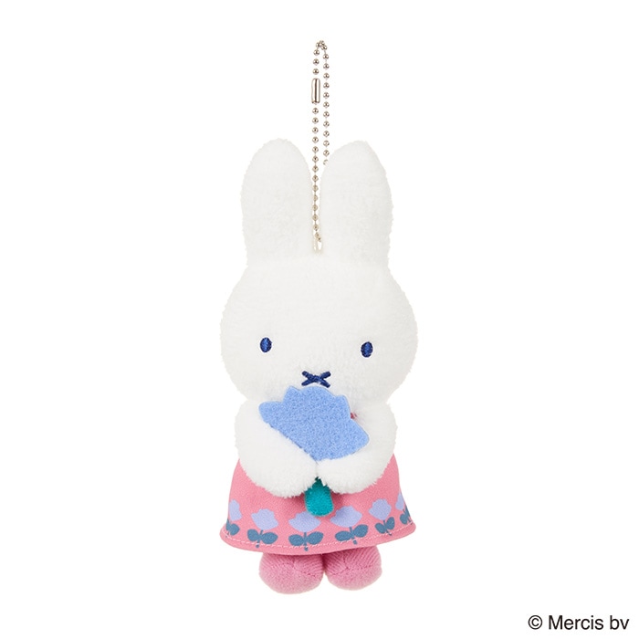 MIFFY and ROSE マスコットキーチェーン ピンク|【ぬいぐるみの